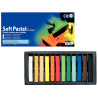 Boîte de 12 pastels sec carré assorties