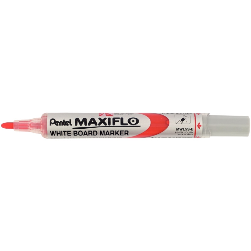 Marqueur tableau blanc Maxiflo pointe ogive 4mm rouge