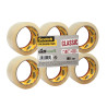 Lot de 6 rouleaux adhésifs en polypropylène transparent 66mx50mm