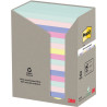 Tour distributrice de 16 blocs de 100 feuilles post-it recyclées 76 x