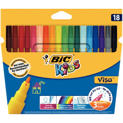 Pochette de 18 feutres Visa assortis