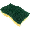 Lot de 10 éponges avec abrasif vert 10,8x6,5cm