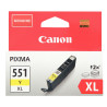 Canon 551XL cartouche jet d'encre jaune haute capacité authentique (CL
