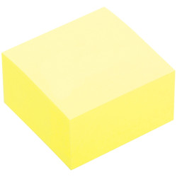 Bloc de 400 feuilles notes repositionnables 75 x 75 mm coloris jaune p