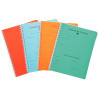 Cahier de texte 124 pages couverture polypropylène, format 17x22 cm, s