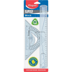 Blister 3 pièces de traçage pour gaucher GEOMETRIC