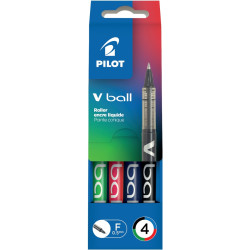 Pochette de 4 rollers V-Ball 0,5 mm assortis