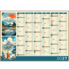 Calendrier semestriel 6 mois par face Zen 40,5x55cm