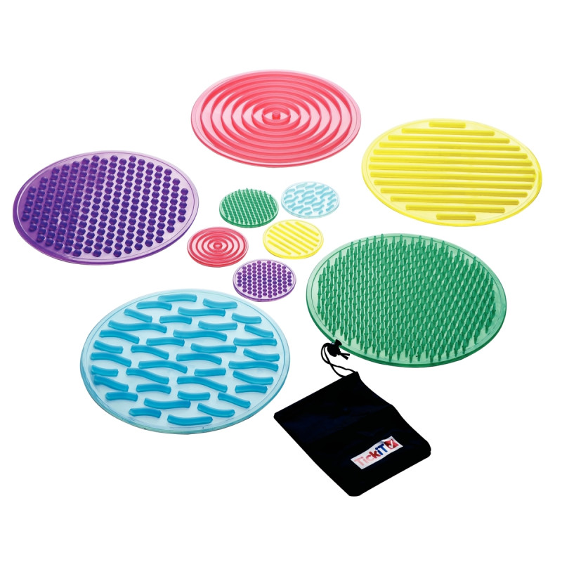 Boîte de 10 disques sensoriels souples