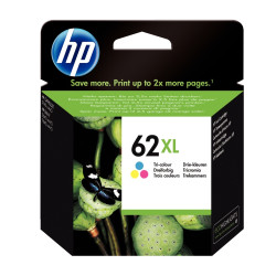 HP 62XL cartouche d'encre trois couleurs grande capacité authentique (