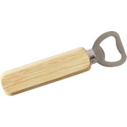 Lot de 10 décapsuleurs en bois naturel, longueur 14 cm
