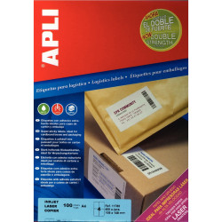 Boîte de 400 étiquettes adhésives extra fortes blanches 105x148mm