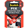 Rouleau adhésif Scotch fixation double face extra fort 19mmx1,5m