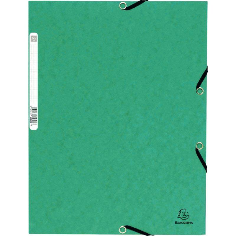 Chemise 3 rabats à élastiques en carte lustrée 355g, vert