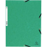 Chemise 3 rabats à élastiques en carte lustrée 355g, vert