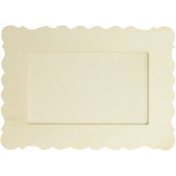 Lot de 10 cadres rectangulaires en bois