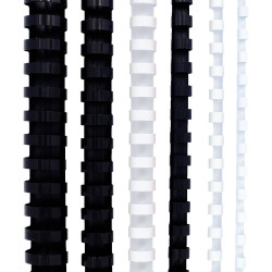 Boîte de 100 reliures plastiques couleur Ø 14mm noir