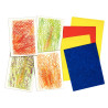 Sachet de 4 plaques à embosser, les textures