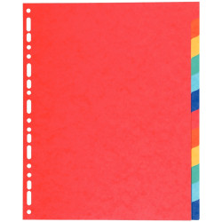 Jeu de 12 intercalaires en carte recyclée 220g, format A4+