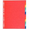 Jeu de 12 intercalaires en carte recyclée 220g, format A4+