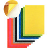 Paquet de 10 coupons de feutrine adhésive format 20 x 30 cm, coloris a
