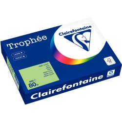 Ramette de 500 feuilles format A4 80g vert golf CLAIREFONTAINE