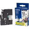 Recharge de ruban BROTHER TZE noir et blanc 12 mm
