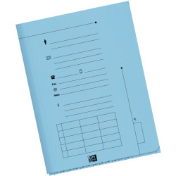 Paquet de 25 chemises HV pour dossiers suspendus, bleu