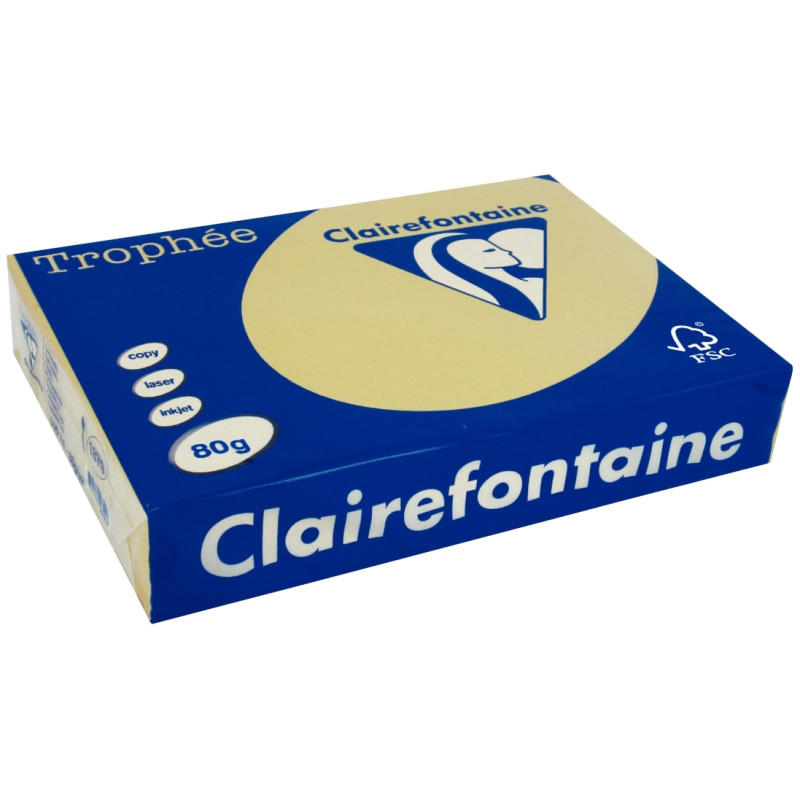 Ramette de 500 feuilles format A4 80g caramel CLAIREFONTAINE