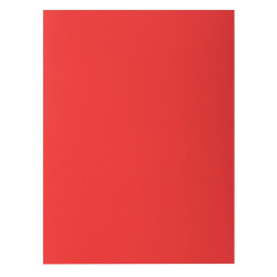 Paquet de 100 chemises 210g ROCK"S format 24x32 cm, rouge