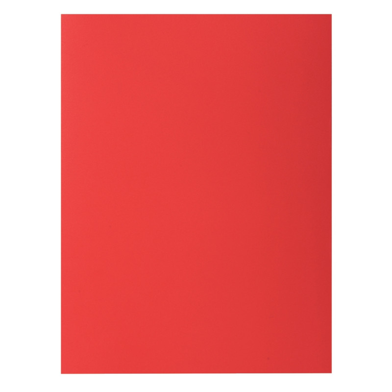 Paquet de 100 chemises 210g ROCK"S format 24x32 cm, rouge