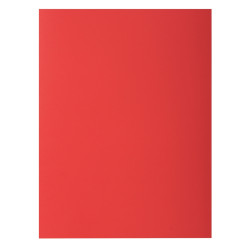 Paquet de 100 sous-chemises 80g ROCK"S format 22x31 cm, rouge