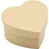 Lot de 10 boîtes forme cœur en carton