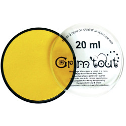 Galet de 20 ml de maquillage aquarellable GRIM'TOUT coloris jaune sole
