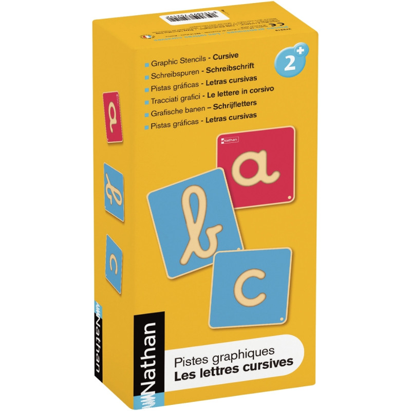 Pistes graphiques, lettres cursives