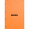 Bloc de bureau RHODIA 80 feuilles perforées, format A4+, quadrillé 5x5