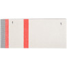 Lot de 10 blocs numérotés à souches 1 souche, coloris rouge
