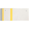 Lot de 10 blocs numérotés à souches 1 souche, coloris jaune