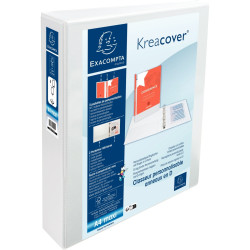 Classeur personnalisable KREACOVER format A4+, 4 anneaux diamètre 40 m