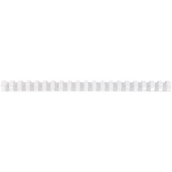 Boîte de 100 reliures plastiques couleur Ø 19mm blanc