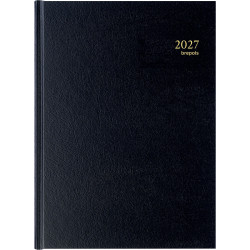 Agenda journalier Bremax 2 jour par page noir