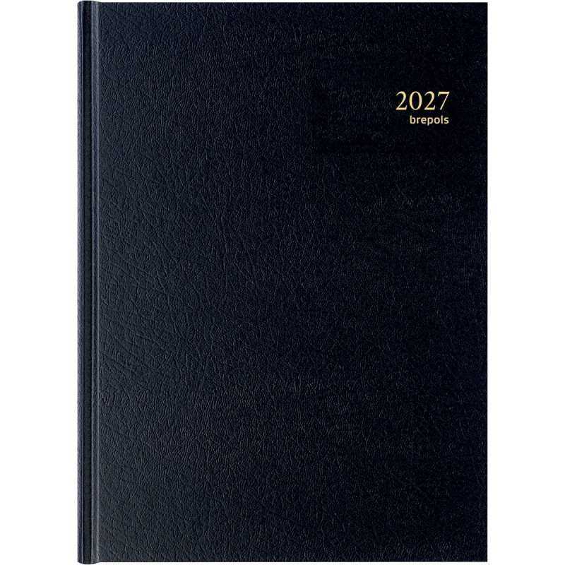 Agenda journalier Bremax 2 jour par page noir