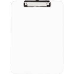 Plaque porte bloc en cristal incolore format A4