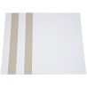 Paquet de 5 feuilles de carton 1 côté blanc, 1 côté gris format 50 x 6