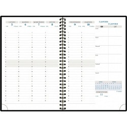 Recharge agenda semainier Horizon Spiralé 15x21cm