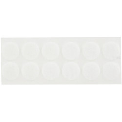 Pochette pastilles de Velcro super adhésif blanc 24 pastilles males et