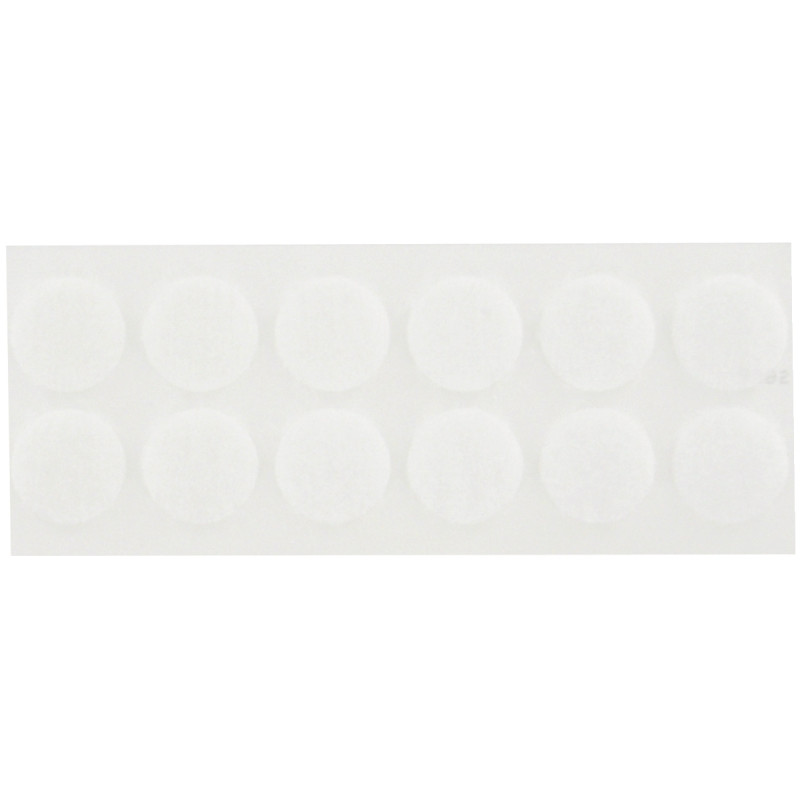 Pochette pastilles de Velcro super adhésif blanc 24 pastilles males et