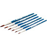 Pot de 144 pinceaux en poils de poney 24 pièces par 6 tailles assortie
