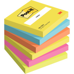 Paquet 6 blocs notes adhésives repositionnables 100 feuilles Post-it e