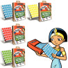 Lot 4 ecopack de 12000 gommettes rondes assorties
